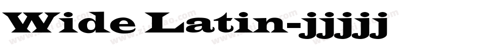 Wide Latin字体转换